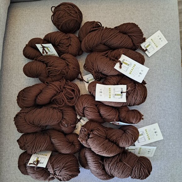 Over 1 kg made in Italy 100% Superwash Merino Wool (1294g = 1706m of aran yarn) - Picture 1 of 3